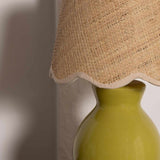 Salgareda Olive Rattan Table Lamp-Lighting-Parc Decor