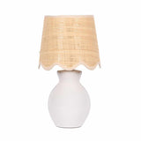 Salgareda White Ceramic Table Lamp-Lighting-Parc Decor