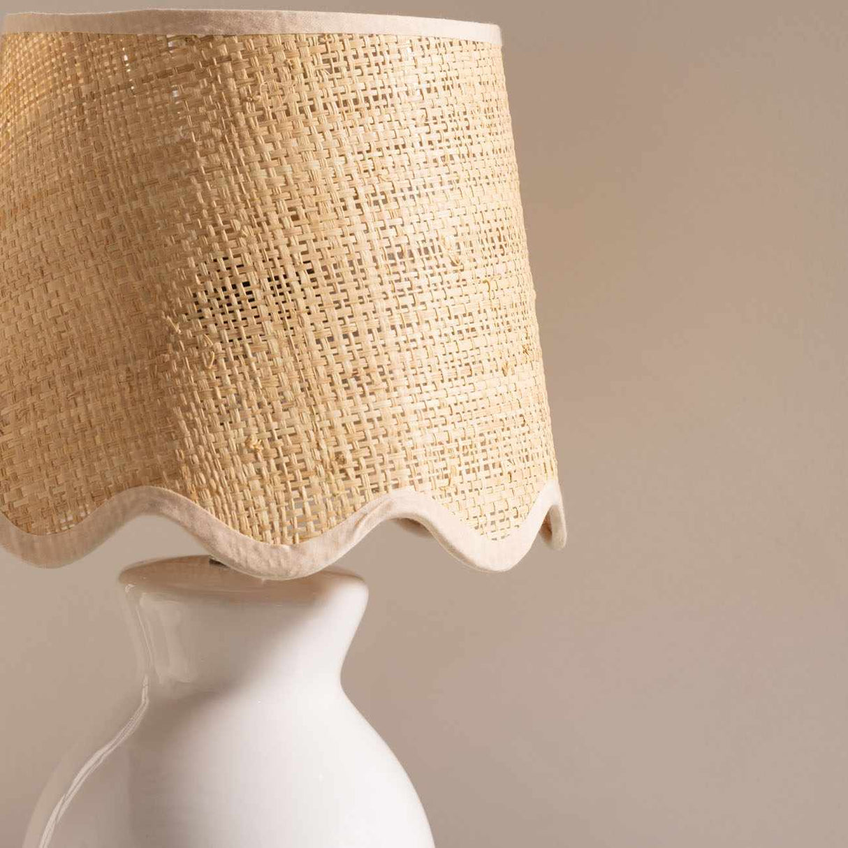 Salgareda White Ceramic Table Lamp-Lighting-Parc Decor