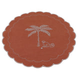 Salmon Sunset Simia Placemat - Set of 4-Placemat-Parc Decor