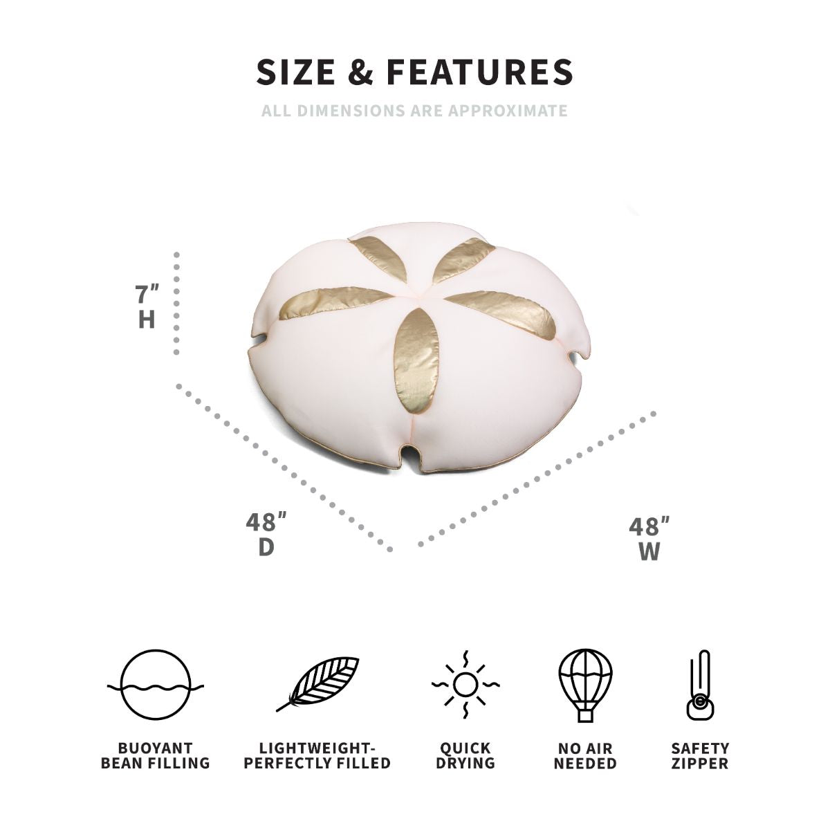 Sand Dollar-pool float-Parc Decor