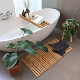 Sandpoint Natural Teak Shower and Bath String Mat 40″ x 20″ (no feet)