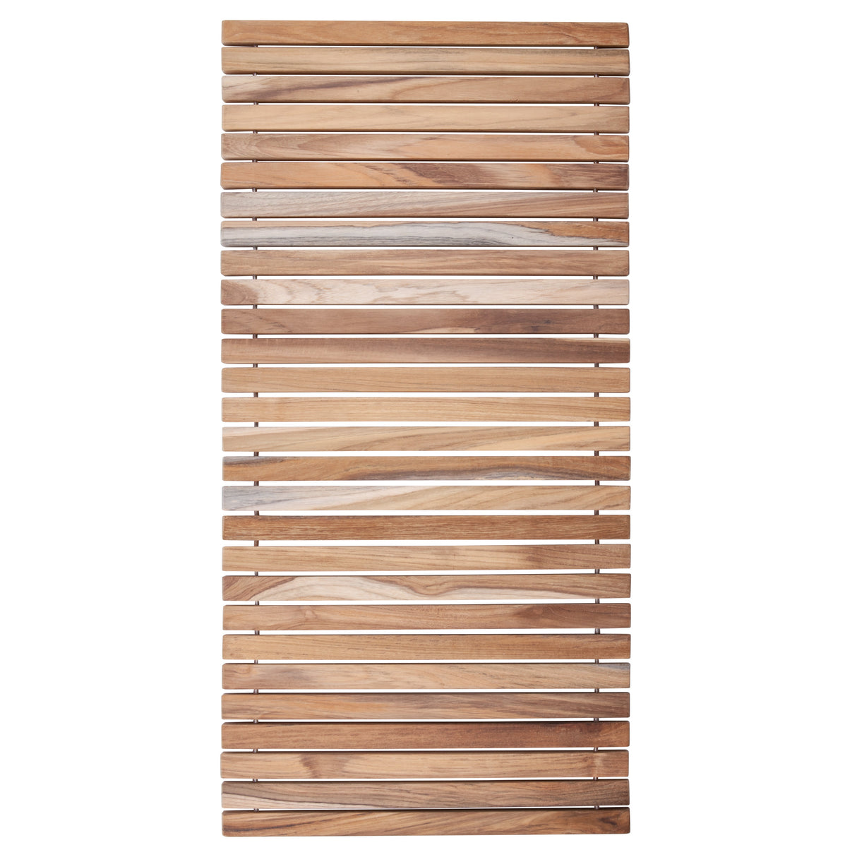 Sandpoint Natural Teak Shower and Bath String Mat-Bath Mat-Parc Decor