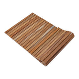 Sandpoint Natural Teak Shower and Bath String Mat-Bath Mat-Parc Decor
