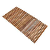 Sandpoint Natural Teak Shower and Bath String Mat-Bath Mat-Parc Decor