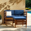 Sanibel 3-Piece Modular Acacia Chairs and Ottoman