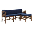 Sanibel 4 Piece Modular Acacia Set with Ottoman-Outdoor-Parc Decor