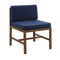 Sanibel Modular Outdoor Acacia Armless Chair-Outdoor-Parc Decor