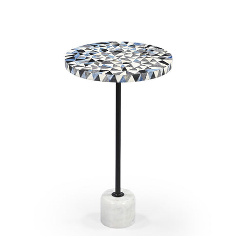 Sao Tome martini table with bone inlay-End table-Parc Decor