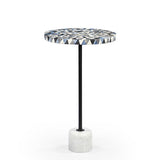 Sao Tome martini table with bone inlay-End table-Parc Decor