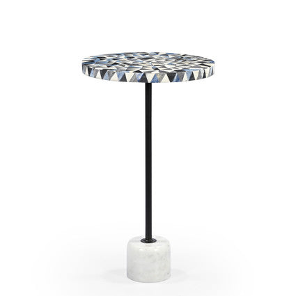 Sao Tome martini table with bone inlay-End table-Parc Decor