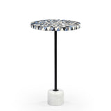 Sao Tome martini table with bone inlay-End table-Parc Decor