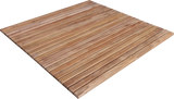 Sapporo Teak Shower and Bath String Mat with Rubber Footing 30″ x 30″