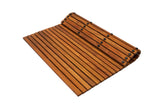 Sapporo Teak Shower and Bath String Mat with Rubber Footing-Bath Mat-Parc Decor