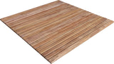 Sapporo Teak Shower and Bath String Mat with Rubber Footing-Bath Mat-Parc Decor