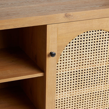 Sasha 58" Rattan Sideboard – TV Stand-Dining / Kitchen-Parc Decor