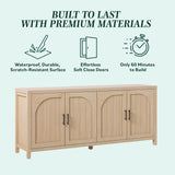 Sasha Modern Reeded Sideboard / TV Stand-Dining / Kitchen-Parc Decor