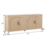 Sasha Modern Reeded Sideboard / TV Stand-Dining / Kitchen-Parc Decor