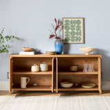 Sasha Modern Reeded Sideboard / TV Stand-Dining / Kitchen-Parc Decor