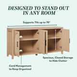 Sasha Modern Reeded Sideboard / TV Stand-Dining / Kitchen-Parc Decor