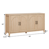 Sasha Modern Reeded Sideboard / TV Stand-Dining / Kitchen-Parc Decor
