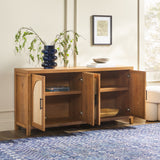 Sasha Modern Reeded Sideboard / TV Stand-Dining / Kitchen-Parc Decor