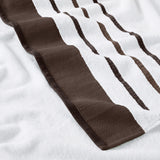 Decorative Cotton Stripe Bath Towel Set - Noelle Collection