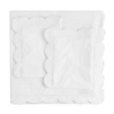 Scallop Frame Embroidered Cotton Percale Duvet Set-Duvet-Parc Decor