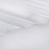 Scallop Frame Embroidered Cotton Percale Pillowcase Pair