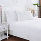 Scallop Frame Embroidered Cotton Percale Sheet Set-Sheets-Parc Decor