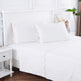 Scallop Frame Embroidered Cotton Percale Sheet Set-Sheets-Parc Decor