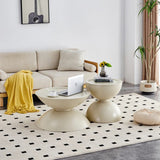 Scandinavian Coffee Table Set of Two with Storage-Living Room-Parc Decor