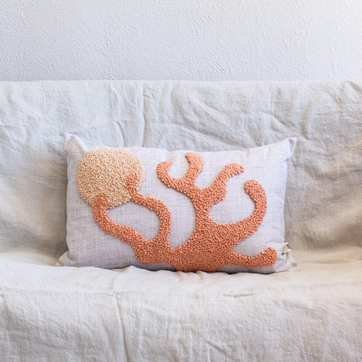 Sea Coral Throw Pillow-Pillows-Parc Decor