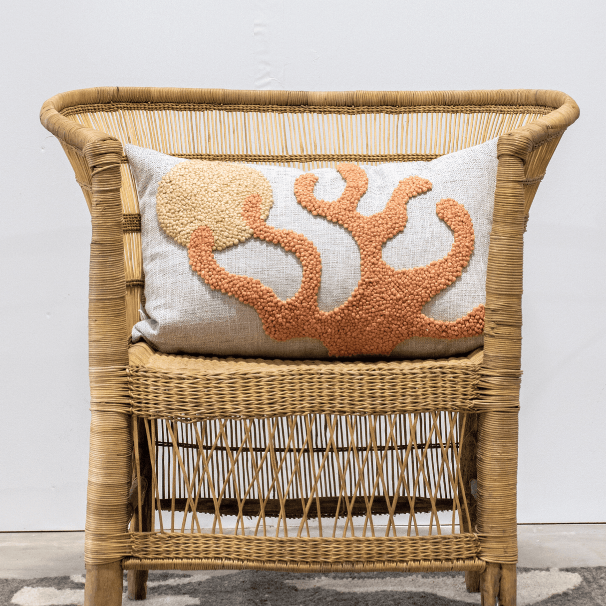 Sea Coral Throw Pillow-Pillows-Parc Decor