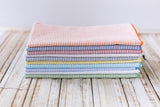 Seersucker Cloth Napkins - Vibrant, Easy-Care - set of eight-Napkins-Parc Decor