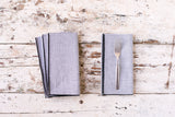 Seersucker Dinner Napkins, set of 4-Napkins-Parc Decor
