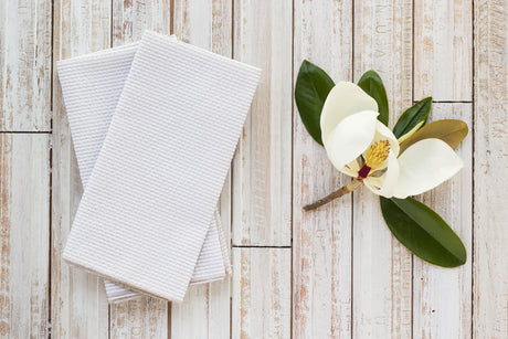 Seersucker Dinner Napkins, set of 4-Napkins-Parc Decor