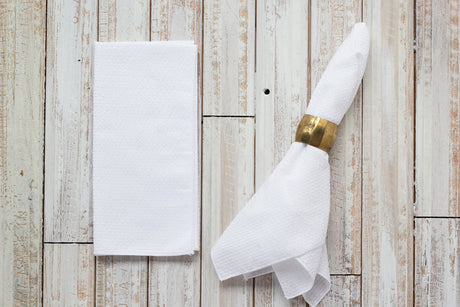 Seersucker Everyday Napkins, set of four-Napkins-Parc Decor