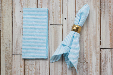Seersucker Everyday Napkins, set of four-Napkins-Parc Decor
