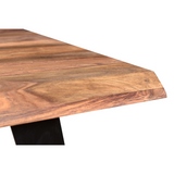 Seesham Wood Live Edge Dining Table-Dining Table-Parc Decor