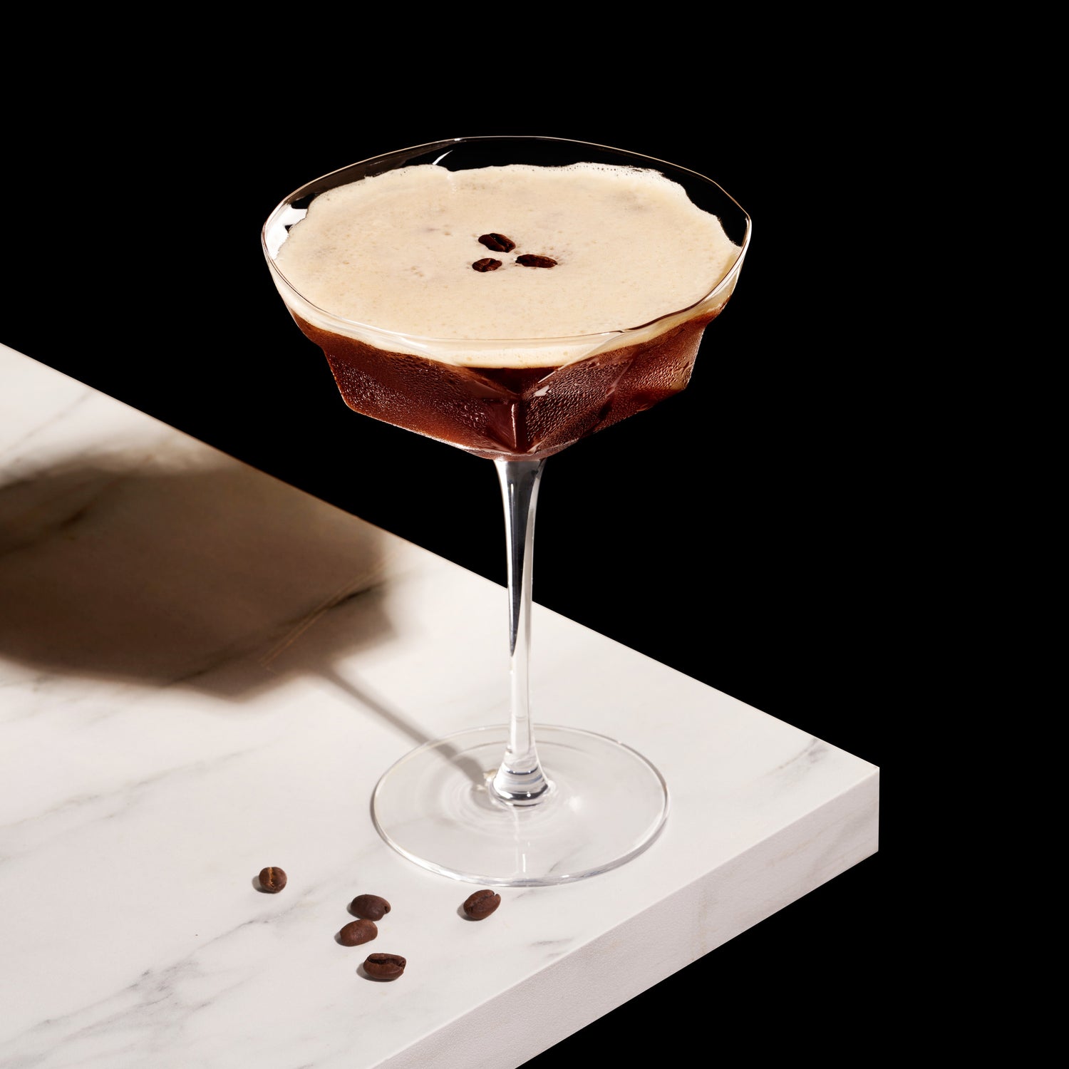 Seneca Faceted Crystal Martini Glasses Set of 2-product_type::stemmed_cocktail_glasses-Parc Decor