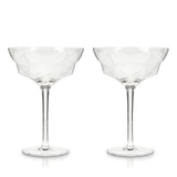 Seneca Faceted Crystal Martini Glasses Set of 2-product_type::stemmed_cocktail_glasses-Parc Decor