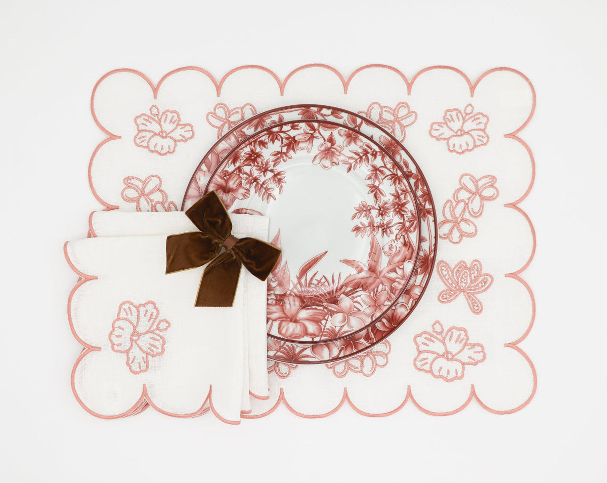 Sepia Estate Porcelain Dinner Plates – Set of 4 (+1 Bonus Plate)