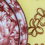 Sepia Estate Porcelain Dinner Plates – Set of 4 (+1 Bonus Plate)