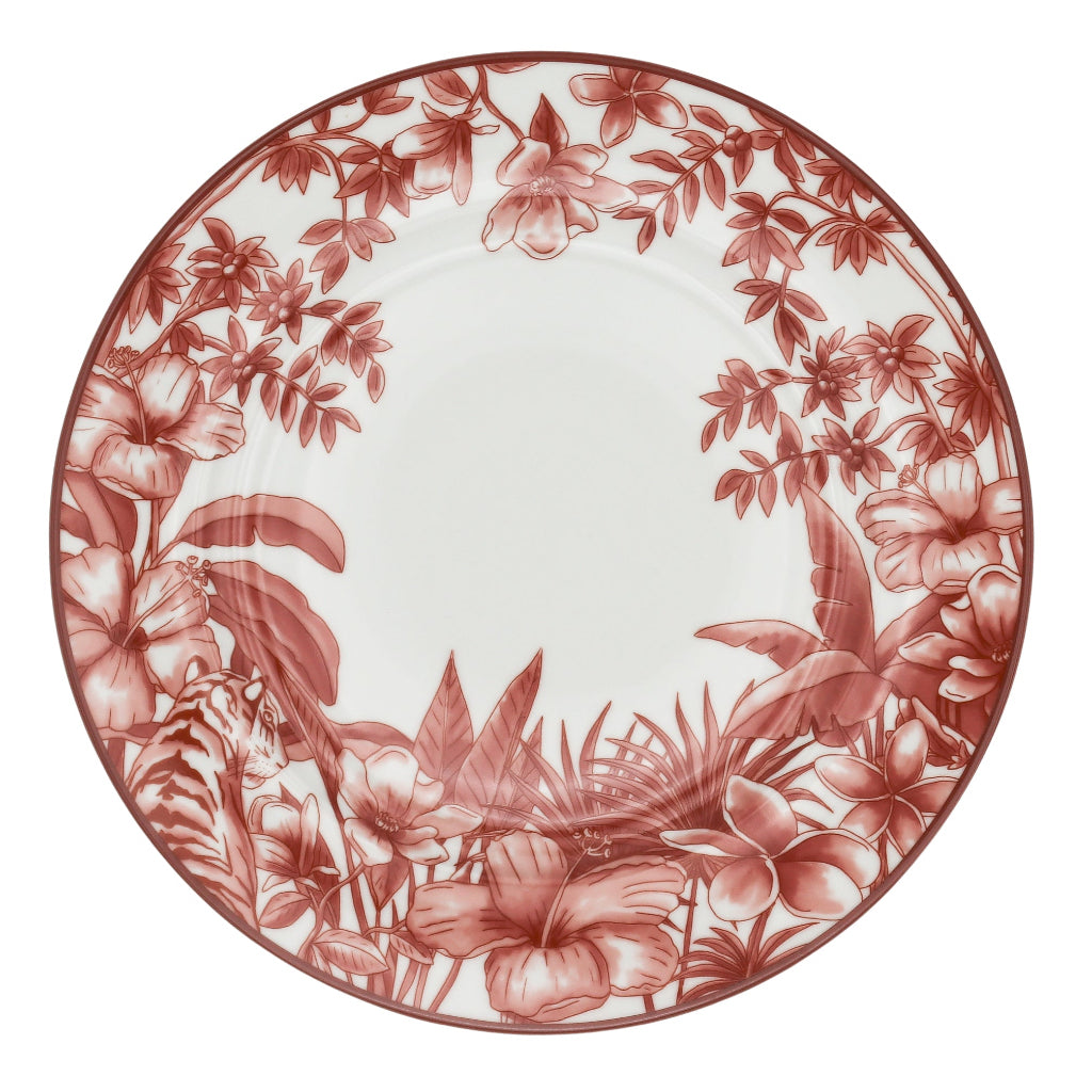 Sepia Estate Porcelain Dinner Plates – Set of 4 (+1 Bonus Plate)