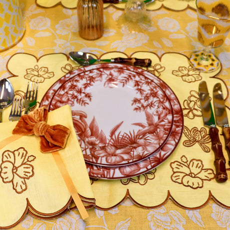Sepia Estate Porcelain Starter Plates – Set of 4 (+1 Bonus Plate)