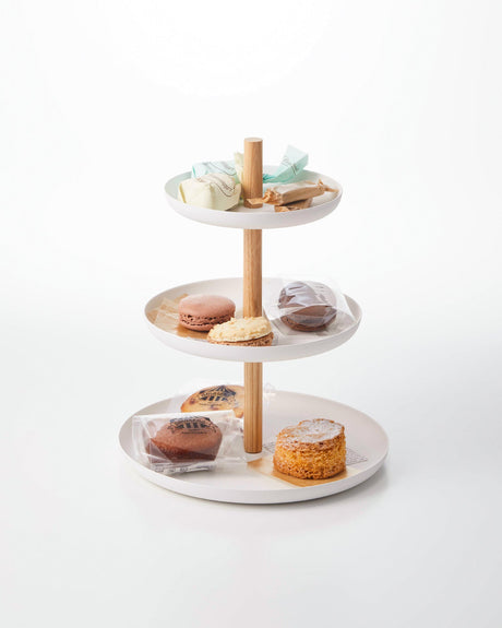 Serving Stand - Steel + Wood-Food Display-Parc Decor