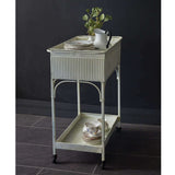 Shabby Chic Metal Rolling Cart-Home Decor-Parc Decor