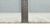 Shaded Beige 8x10 Hand Made Blended Wool Flatwoven Area Rug