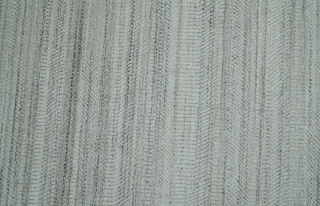 Shaded Beige and Camel 8x10 Hand Made Blended Wool Flatwoven Area Rug